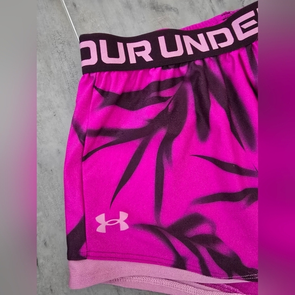 Under Armour Pink and Black Marbles Shorts - Picture 3 of 7